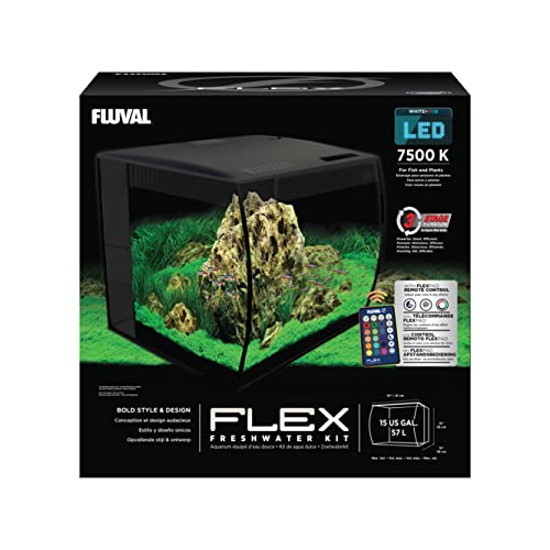 Fluval Flex 57 - 15 Gallon Nano Glass Aquarium Kit
