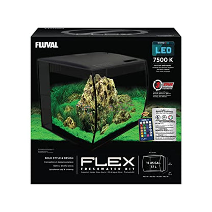 Fluval Flex 57 - 15 Gallon Nano Glass Aquarium Kit