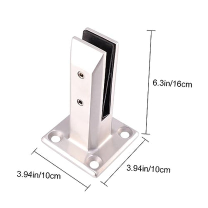 VILLCASE Easy to Use Glass Clamp Stainless Steel Glass Bracket Practical Fixing Tool for Lid and Screw