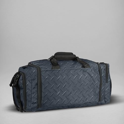 WOLFpak 30L Perfect Duffle Bag (Strength Club) Tactical Gym Bag Hardshell Base 1000D Waterproof Travel Carry On with Shoe Compartment, Dual Cup Holders, Laptop Sleeve & Molle Straps - color: Strength Club
