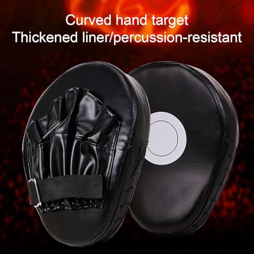 Boxing Mitts Martial Arts Strike Pad Kick Shield Adult Punching Mitts | Boxing Hand Pads Adults Kids Training Paws Pads Shock-absorbing Kick Shield Punching Mitts Gear for Home Gym Club - color: Red