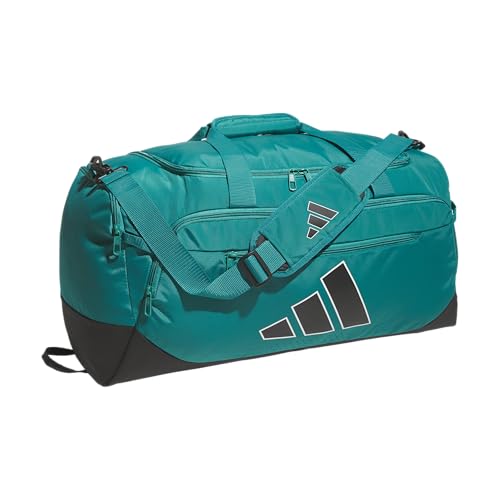 adidas Defender 5 Duffel Bag for Sports, Gym and Travel, EQT Green/Black, OSFA - color: EQT Green/Black, style: Medium (59l)