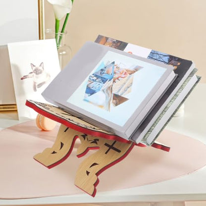 Quran Stand Holder Craftsmanship Multi-Functional Book Stand for Islamic Books Prayer Texts and Music Scores for Home Reading and Learning
