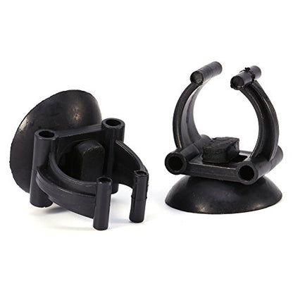 Silicon Suction Cup Sucker Clips, Holder Aquarium Fish Tank Air Line Pipe Tubing, Let You Easily Raise Fish at Home, for Standard Airline Tubing Clear Air Hose Holder