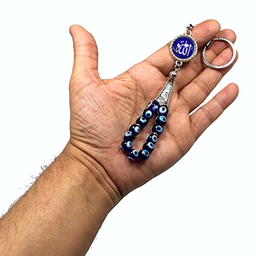 Evil Eye Collection (Evil Eye Bead Keychain and Keychain Collection with Allah - Handbag Holders) - color: Evil Eye Bead Keychain and Keychain Collection With Allah - Handbag Holders