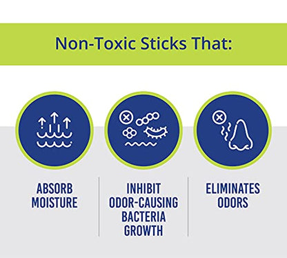 Glovestix StankStix Shoe Deodorizer Liquid Shoe Odor Eliminator, Formerly Called ShoeStix. Non-Toxic Odor Remover for Shoes, Boots, Smelly Gym Bags, Boxing, Lacrosse, Soccer & Hockey Gear, Green/Blue