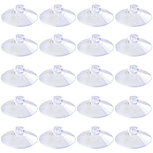 Pawfly 20 Pack Suction Cups 1.8 Inch, Small Rubber Suction Cups for Home Kitchen Bathroom Organization Christmas Decoration Window - style: 1.8 in 20pcs