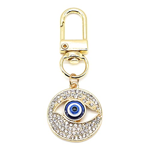 Evil Eye Keychains Car Key Ring Bag Purse Charm for Women Men - Good Luck Amulet Protection - color: I