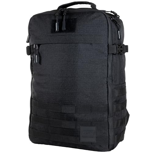 Gym Bag, Rip-Resistant Fabric, Heavy Duty (Black, Backpack (Pro-Mini (26L) with Dividers)) - color: Black, style: Backpack (Pro-mini With Dividers)