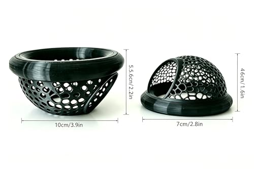 Aquarium Floating Betta Fish Skins, Betta or Shrimp Feeder, Cave and Hammock, Small Fish Feeding Rings, Aquarium Hiding Feeding Decorative Accessories (Black)