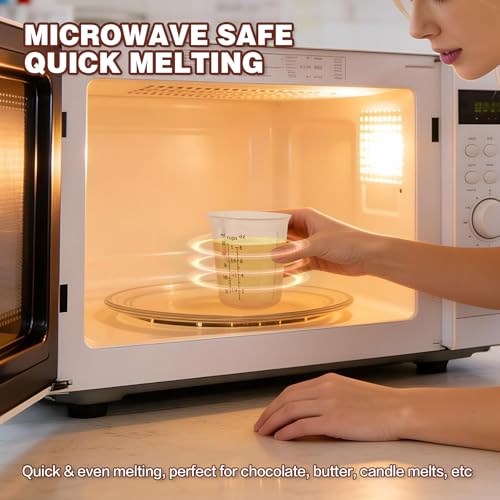 1Cup/250ml Silicone Measuring Cups 4-Pack Set, Reusable 8oz Silicone Cups Set for Prepping Cooking Baking, Melting Butter Chocolate Dishwasher Microwave Safe Baking Supplies - color: 4*250ml