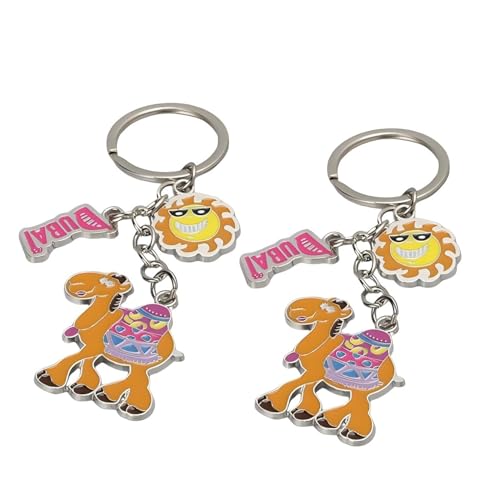 2pcs dubai buildings keychain, dubai travel souvenir keychain, bag car decoration key chain - style: Style 3