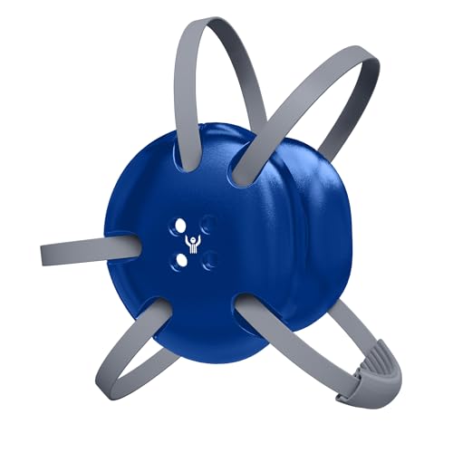 Great Call Athletics | Wrestling Classic Headgear | Earguard Adult Grappling Head Gear | Adjustable Ear Guards Silver Straps - style: Royal Blue w/ Silver Straps