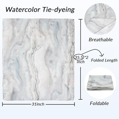 Printed Hijab for Women Printing Hijab Scarf for Women Muslim Islamic Prayer Clothes 1pc Muslim Women's Khimar - color: Agate Beige