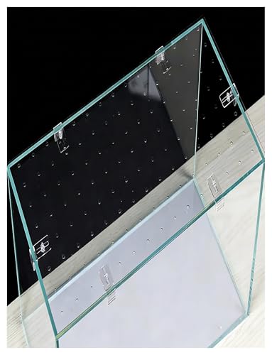 Transparent Anti-Jump Fish Tank Lid - Escape-Proof Aquarium Cover for Fish Bowls & Tanks (50x27cm/19.7x10.6in) - Durable PC Material, Easy Installation