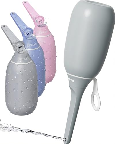 High Pressure Portable Bidet for Travel,Foldable Flip-Top Peri Bottle (Gray) - color: Gray