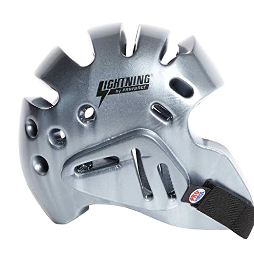 Proforce Lightning Headgear - color: Silver, size: Youth