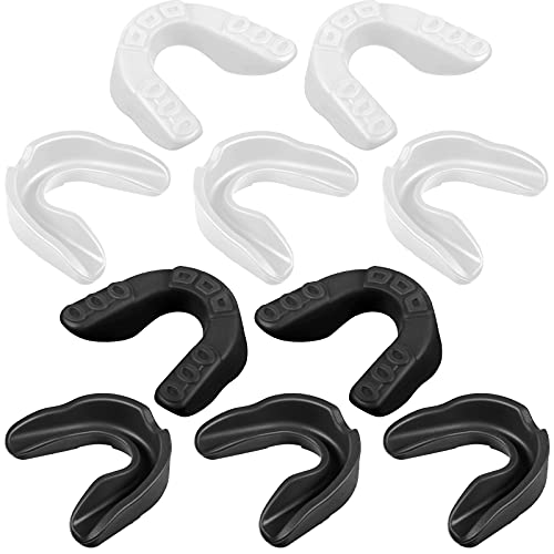 Sport Mouth Guards Gum Teeth Armor Game Guard for Boxing Basketball Football Hockey Karate Basketball Rugby Match - color: White, Black