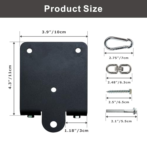 Heavy Punching Boxing Bag Hanger, Heavy Duty Bag Hanger Bracket, 360° Rotation Wall Ceiling Mount Wood Beam Hook for Boxing Muay Thai Training, Aerial Yoga Swing & Hammock