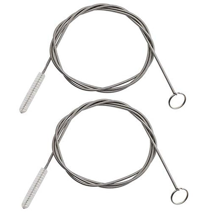 ICEYLI 2 Pack 60 Inch Long Pipe Cleaner Flexible Tube Cleaning Brush | Sunroof drain cleaning tool,Stainless Steel, Kitchen Drain Tube Cleaning,Sink Fridge Skinny Pipe Drain Dredge