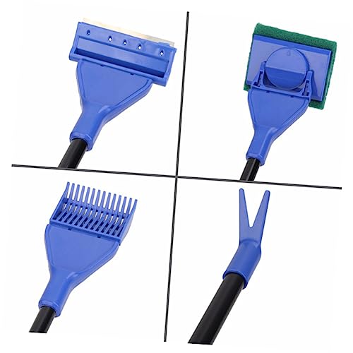 Mipcase Complete Fish Tank Cleaning Tools Set Long Handle Brush Aquascaping Tools Vacuum Cleaner Random Color