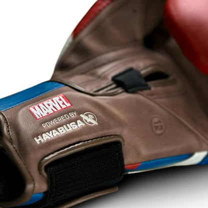 Hayabusa Marvel Hero Elite Boxing Gloves for Men and Women - color: Captain America, size: 12oz