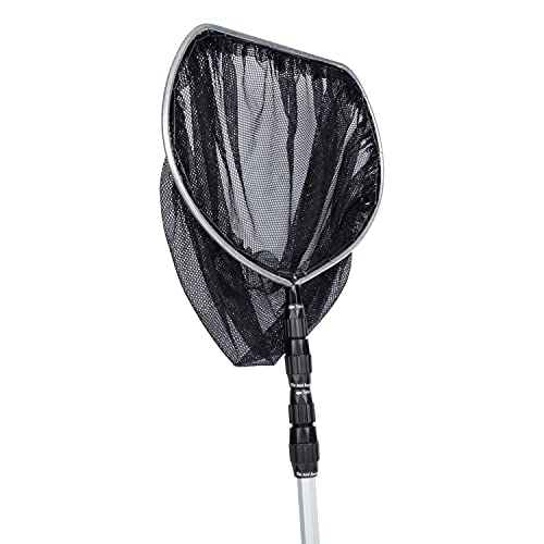 TetraPond Telescoping Pond Net, 14" Ring | Extends To 5', Flattened Top Edge, 16" Deep Net, Safe Fish Retrieval - size: 1 ct