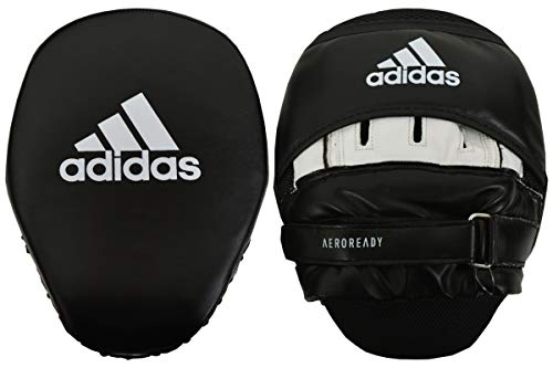 adidas Focus Mitt's Boxing Pads Adult Kids Curved Martial Arts Gym Fitness Punch Training, Black, One Size