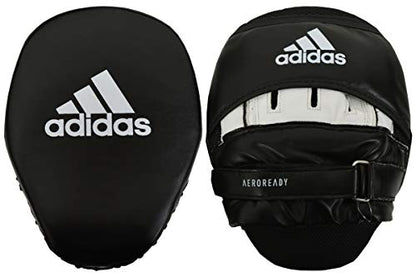 adidas Focus Mitt's Boxing Pads Adult Kids Curved Martial Arts Gym Fitness Punch Training, Black, One Size