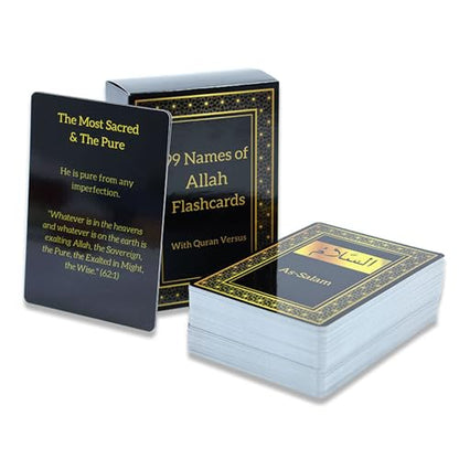 99 Names of Allah Flashcards with Quran Verses, Asma Ul Husna Cards in Arabic and English, Islamic Games, Muslim Games, Islamic Book Cards, Game Cards, Eid Gift, Ramadan Gift, Ramadan Decorations