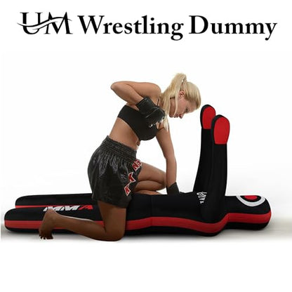 UM Supplies Premium Grappling Unfilled Wrestling Multipurpose Dummy for MMA, BJJ, Judo, Karate, Jiu Jitsu,Punching Dummy | Unmatched Quality PC Fabric- (Unfilled)