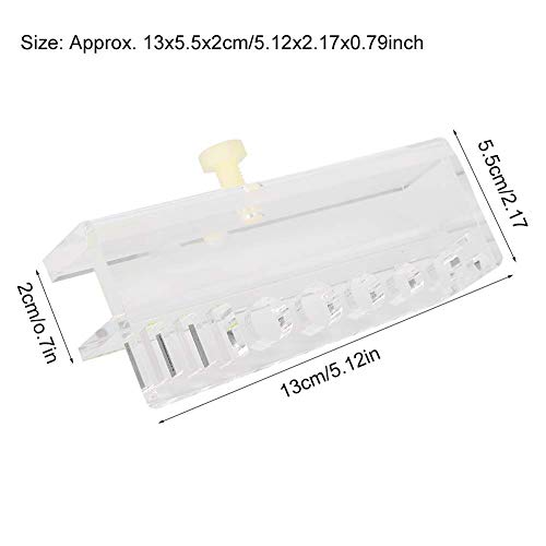 High Transparency Acrylic Board Aquarium Tools Rack, 13x5.5x2cm, Crystal Clear Storage Organizer - Durable Thickened Design, Convenient Tool Management, Ideal for Water Plants an