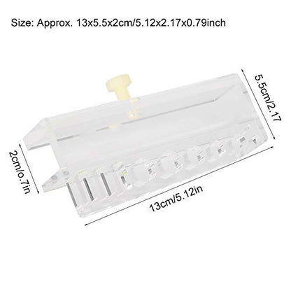 High Transparency Acrylic Board Aquarium Tools Rack, 13x5.5x2cm, Crystal Clear Storage Organizer - Durable Thickened Design, Convenient Tool Management, Ideal for Water Plants an