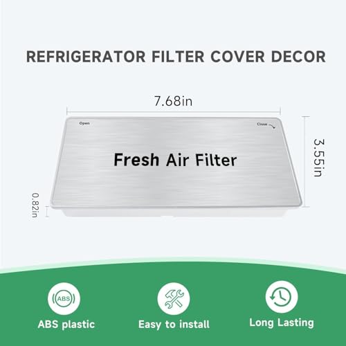 ADQ75493301 Refrigerator Fresh Air Filter Cover Air Filter Cover Replacement Compatible with LG Refrigerator Parts LRMVS3006S LRFDS3016S LRMDS3006D LRMVC2306S LRFDS3016D LRFXC2416S LRFXC2416D LRMDS300
