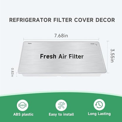 ADQ75493301 Refrigerator Fresh Air Filter Cover Air Filter Cover Replacement Compatible with LG Refrigerator Parts LRMVS3006S LRFDS3016S LRMDS3006D LRMVC2306S LRFDS3016D LRFXC2416S LRFXC2416D LRMDS300