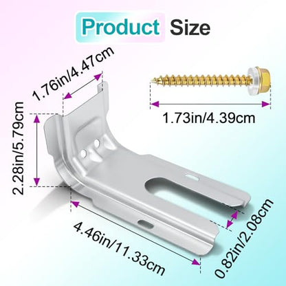 4 Pcs 316112005 Stove Anti-Tip Bracket Compatible with Frigidaire | Universal Wall/Floor Mount Kit, Reliable Range Protection, Heavy Duty Sturdy Hardware, Replaces 316112004 316112003 316107200
