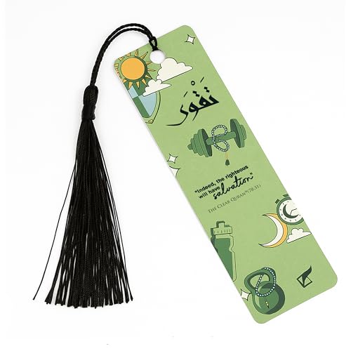 The Clear Quran Islamic Bookmark with Tassel, Arabic Calligraphy – Fitness - style: Fitness