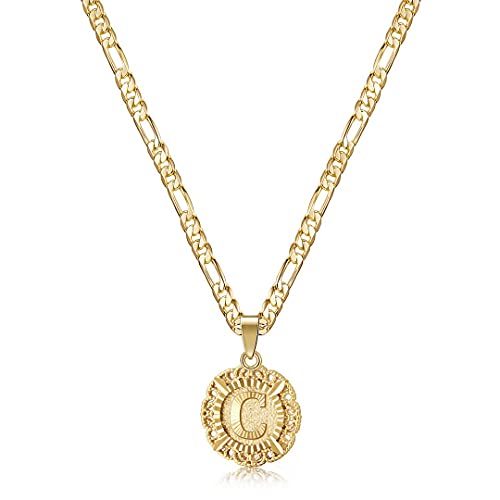 KissYan Initial Necklaces for Women - color: Gold, style: C