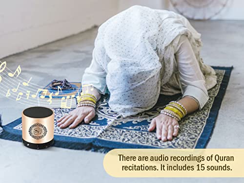 Portable Digital Quran Speaker with Remote Control over18 Reciters and 15Translations Available Quality Qur'an Speaker Arabic English French, Urdu etc Mp3 FM Radio