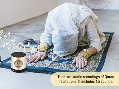 Portable Digital Quran Speaker with Remote Control over18 Reciters and 15Translations Available Quality Qur'an Speaker Arabic English French, Urdu etc Mp3 FM Radio