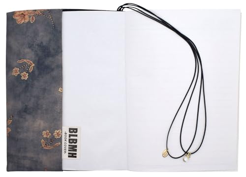 BLBMH 5x8 Book Cover | Handmade Non-Stretch Fabric Sleeve with Bookmark | for Paperback Bible Journal | Privacy Reading Gift for Women - Flower 4 - color: Flower 4