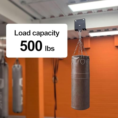 Homydom Heavy Punching Bag Hanger & Ceiling Mount | 360° Rotation Swivel Bracket for Boxing, MMA, Muay Thai Training | Heavy Duty Hardware Kit for Indoor Garage Gym