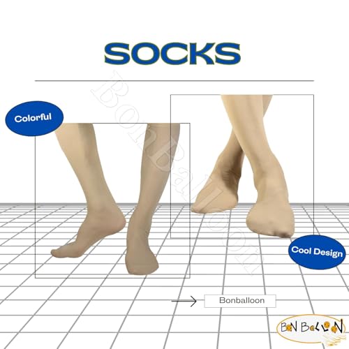 Beige Islamic Islam Socks For Modest Muslim Women Woman's Hijab Hejab Abaya Hijab Veil Stretch Leg Foot Cover Covers Extensions Winter Warm Warmer Knit Cozy Socks Gifts جورب اسلامى حريمي