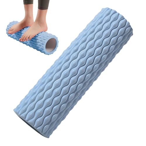 Sports Foam Roller - High-Density Muscle Massager, Deep Tissue Trigger tharapy | Ideal for Physical tharapy, Yoga Pilates and Exercise Recovery, Relieve Muscle Soreness and Improve Flexibility - color: Blue