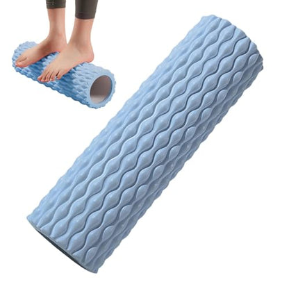 Sports Foam Roller - High-Density Muscle Massager, Deep Tissue Trigger tharapy | Ideal for Physical tharapy, Yoga Pilates and Exercise Recovery, Relieve Muscle Soreness and Improve Flexibility - color: Blue