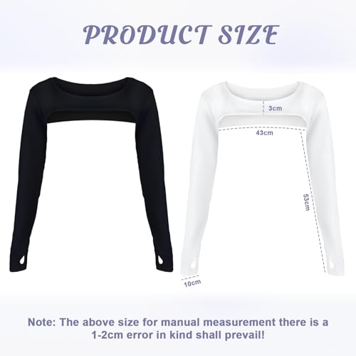 Grevosea 2 Pack Sun Sleeves for Women UV Protection Cooling Shawl Arm Sleeves Arm Covers with Finger Hole for Golfing Riding Driving