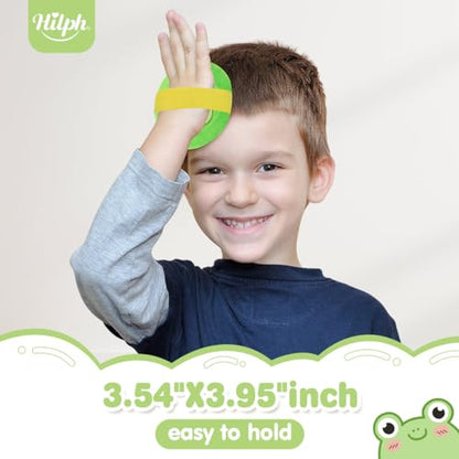Hilph Kids Ice Packs for Boo Boos, Reuable Kids Hot Cold Packs with Cover and Handheld Straps for Pain Relief, Toddler Animal Ice Packs for Bumps, Swelling, Wisdom Teeth (3 Frogs) - style: D-3 Sleeve Frogs