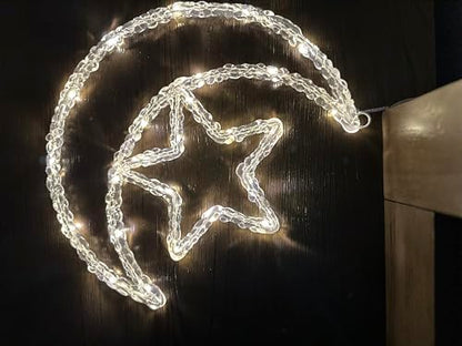 Ramadan Crescent and Star acyrlic Light