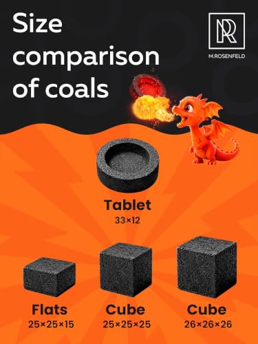 30 pcs Charcoal Discs to Burn Incense - Hookah Charcoal Hookah Coals for Hookah - Quick Light Charcoal Tablets - 33 mm Premium Quality Incense Charcoal Discs - Pack of 30 - color: 30 Pcs Quick Light Coals