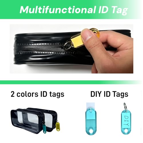 2 Pcs Water-Resistant Fishing Tackle Storage Bags,Premium Fishing Accessory Pouch,Fishing Bait Lures Storage Bags for Soft Plastics and Fishing Gear, Durable & Tough Build, Large Capacity | Premium Fishing Accessory Pouch, For Soft Plastics & Fishing Gear